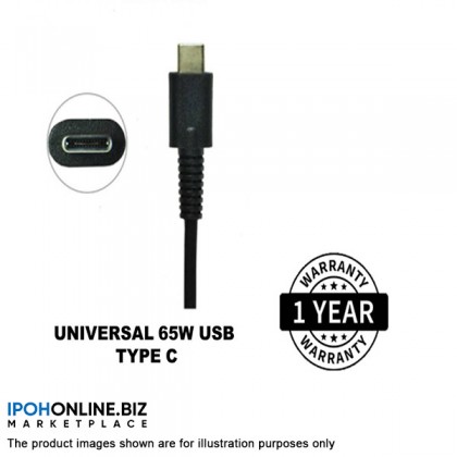 Afforda Premium Universal 65W USB Type C Laptop AC Adapter